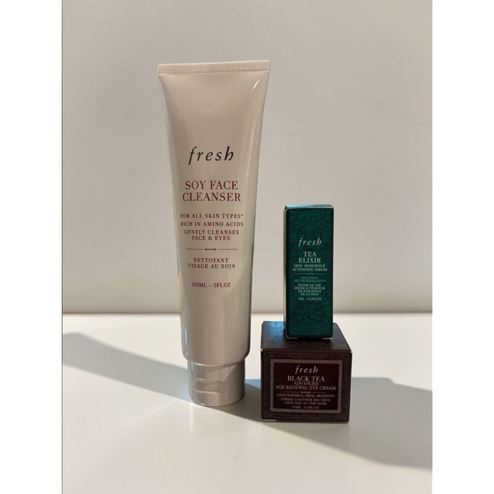 fresh Skincare Trio - White, Green, Brown